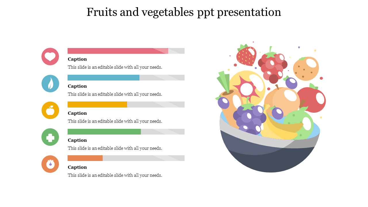 Free - Fruits And Vegetables PPT Presentation and Google Slides